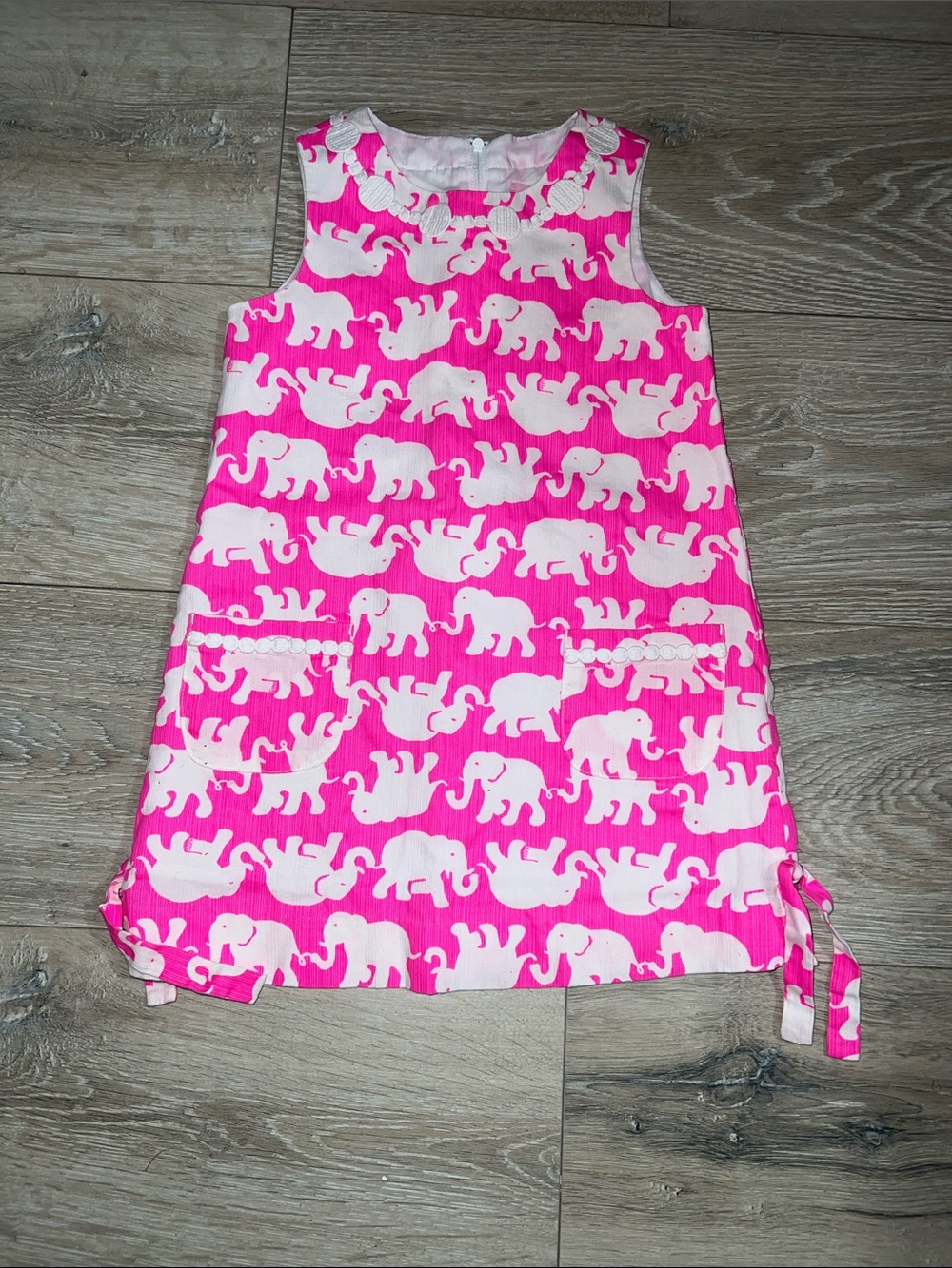 Lilly Pulitzer Girl’sDress - Tusk in Sun Pink Elephant Sleeveless